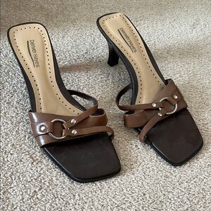Denver Hayes Brown Strappy Heels